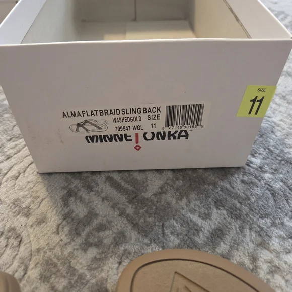 Minnetonka Women's Braided Sandals -Gold - Picture 2 of 4